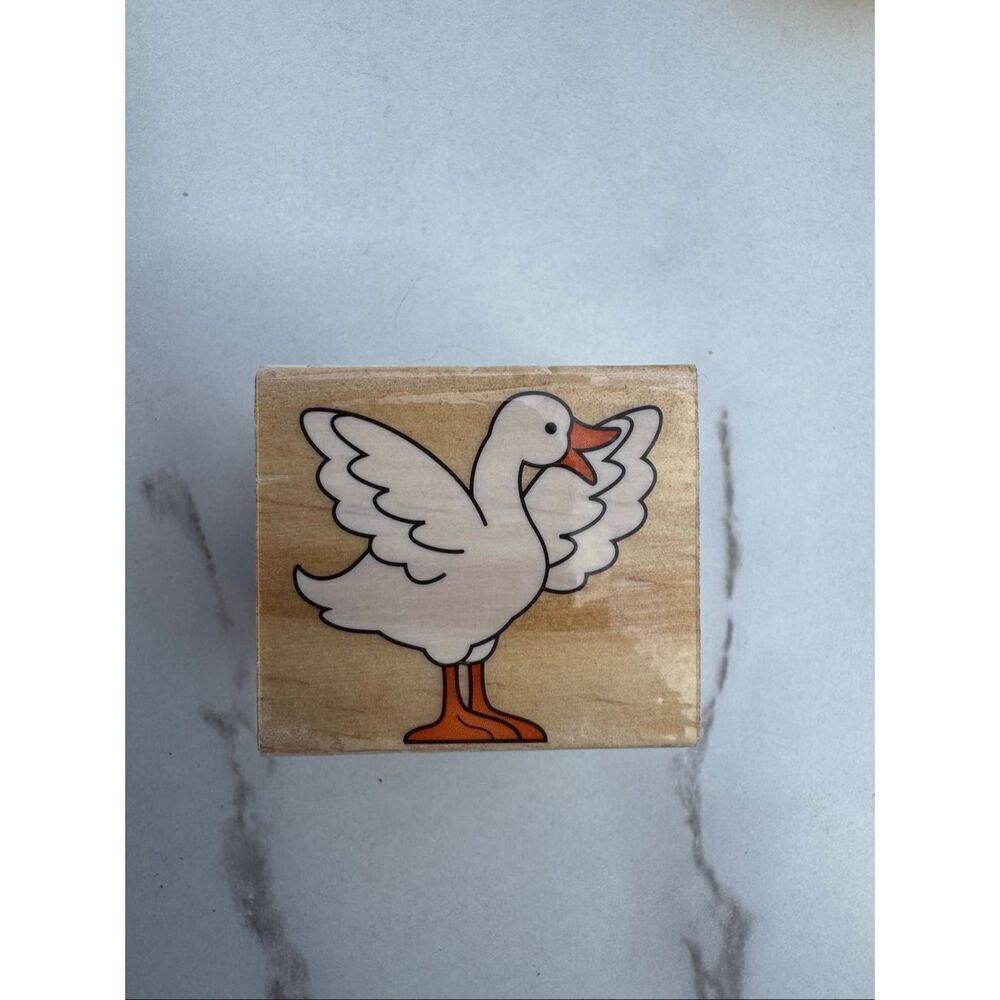 New Cartoon Goose Graphic Rubber Stamp